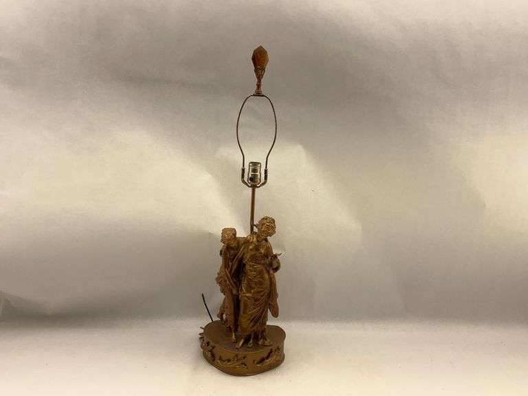Figural Table Lamp with Gold Finish image