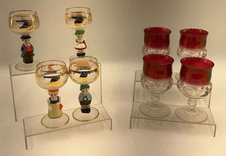 Set of Assorted Wine Glasses and Goblets image