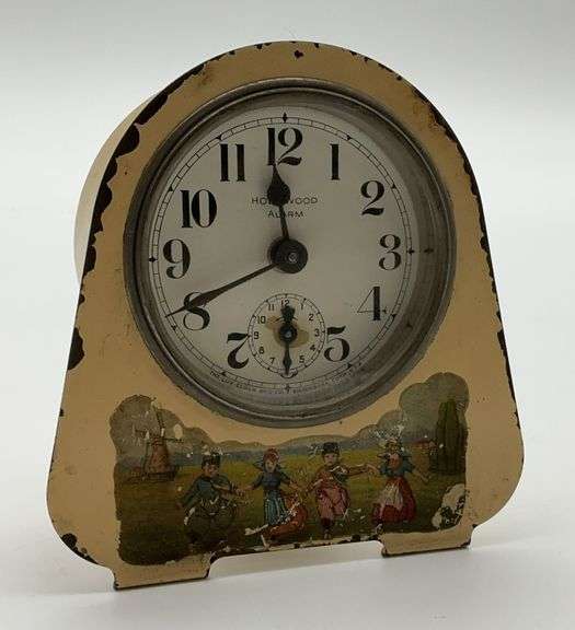 Hollywood Alarm Clock with Dutch Children Scene image