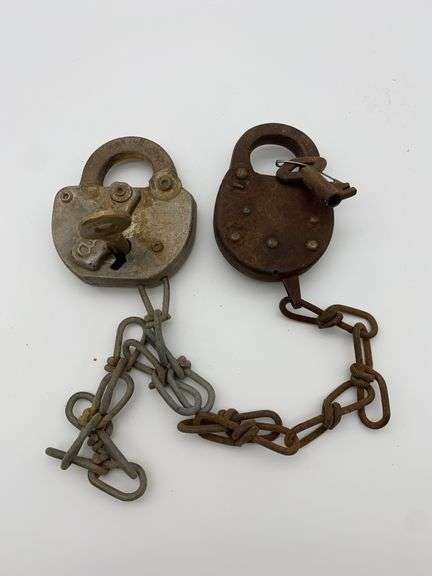 Two Padlocks including Old Switch & S. Lang Pa U.S.A. image
