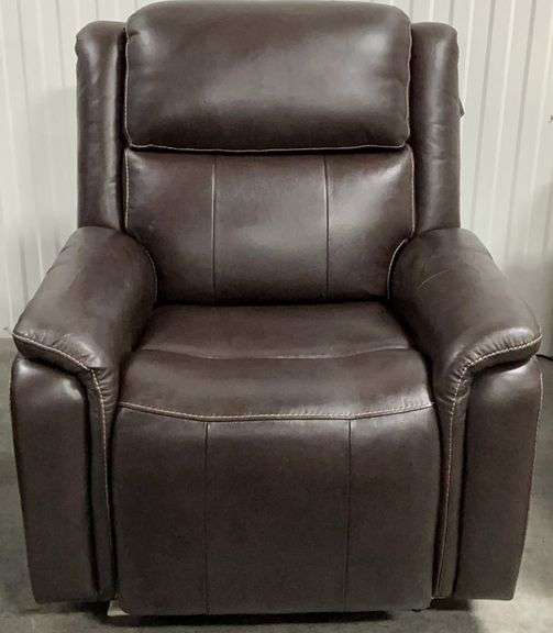 BarcaLounger Brown Leather Recliner image