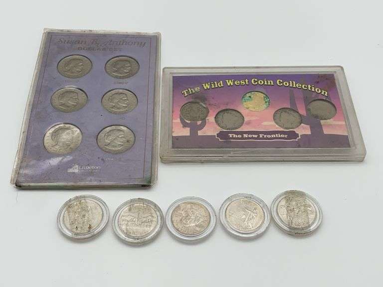Susan B Anthony Dollar Set & Wild West Coin Collection image