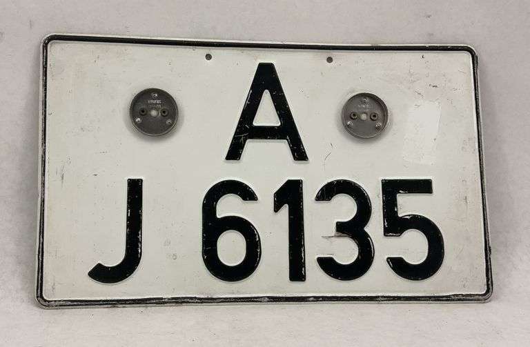 German License Plate A J 6135 Tappe Solingen image