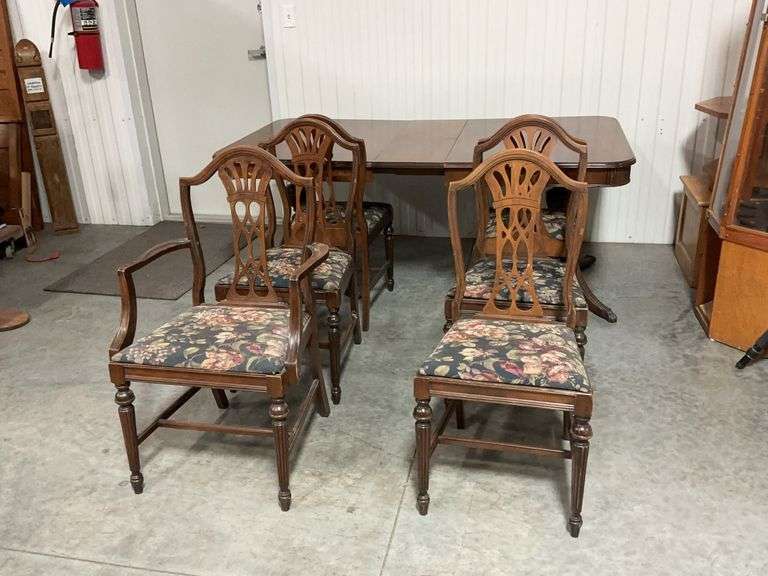 Dining Table with Six Chairs image