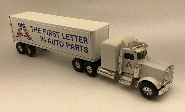 BIG A The First Letter In Auto Parts Semi Truck and Trailer, 22x4x6 image