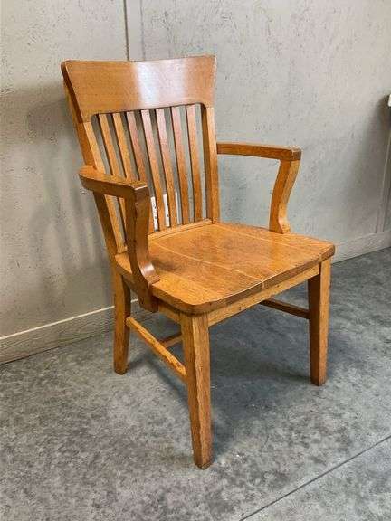 Wood Armchair with Vertical Slats image