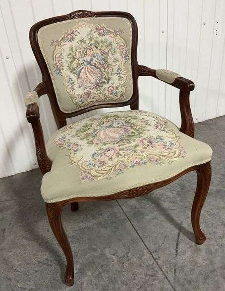 Floral Tapestry Upholstered Accent Chair image