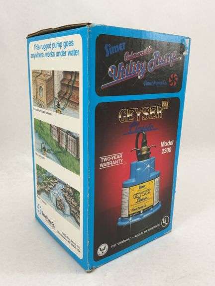 Simer Geyser III Classic Submersible Utility Pump Model 2300 image