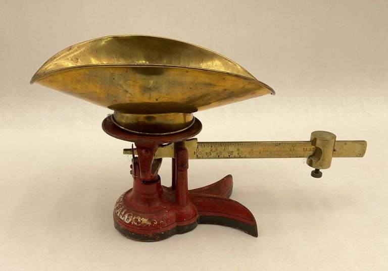 Antique Buffalo Scale Co. Beam Scale w/ Pan image