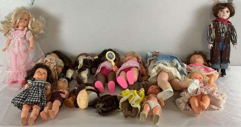 Thirteen Assorted Dolls with Accessories image