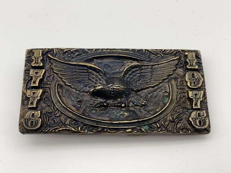 Adezy Denver 1776-1976 Eagle Belt Buckle image