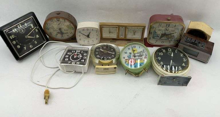 Assorted Alarm Clocks - Westclox, Lux, Seth Thomas and More image