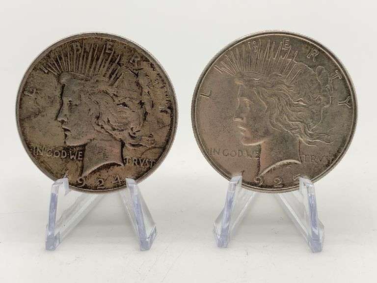 1924 & 1925-S Peace Silver Dollars image
