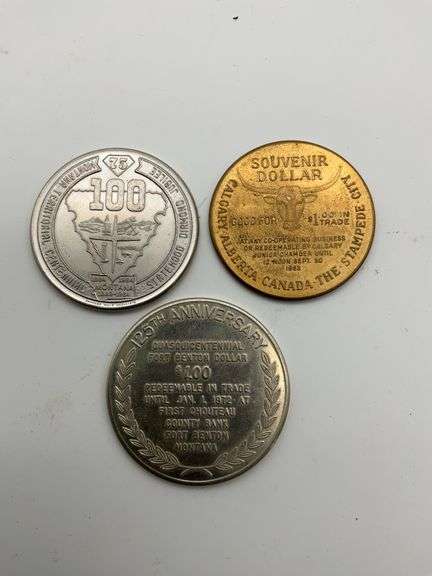 Calgary Stampede, Fort Benton, Montana Centennial Collector Coins image