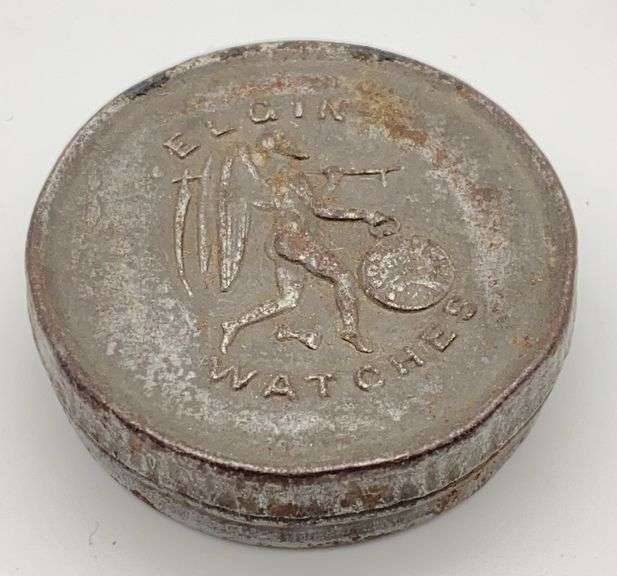 Elgin Watches Advertising Metal Tin image