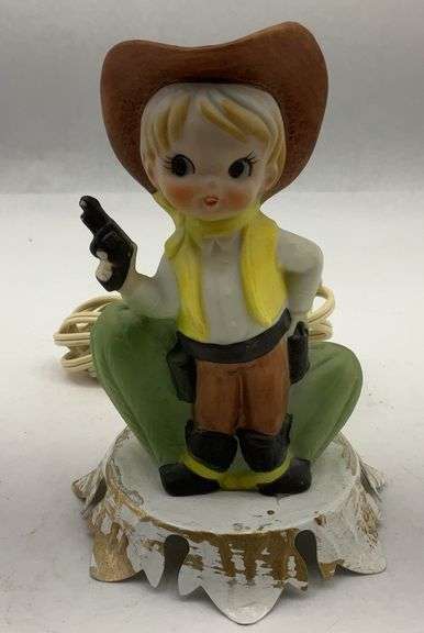 Vintage Cowboy Figurine Lamp - Aladdin Giftware image