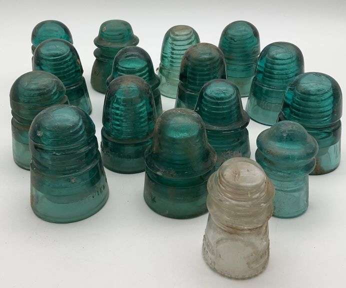 Group of Hemingray, Petticoat, N.E.C.M. Co. Glass Insulators image