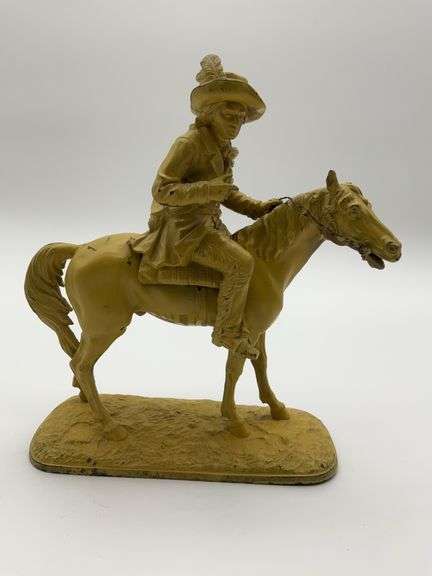 Metal Horse and Rider Figurine image