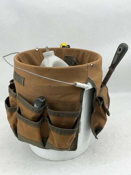 Bucket Boss Tool Organizer with Various Tools and Supplies image