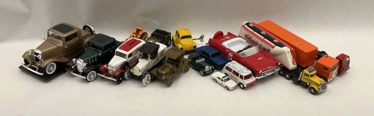 Collection of Diecast Model Cars and Trucks image