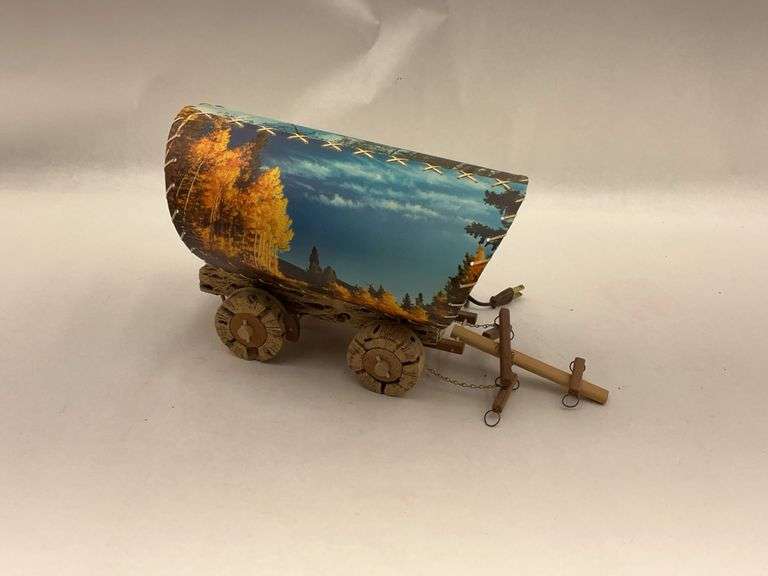 Decorative Covered Wagon Table Lamp image