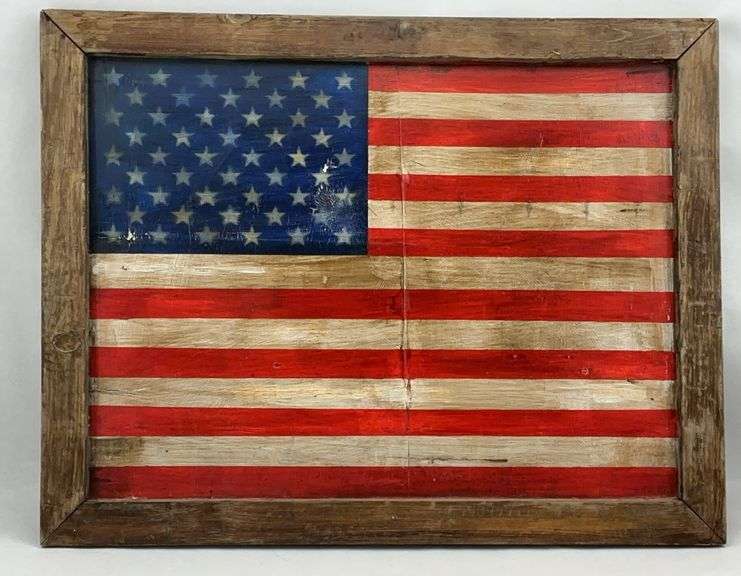 American Flag Wood Art image