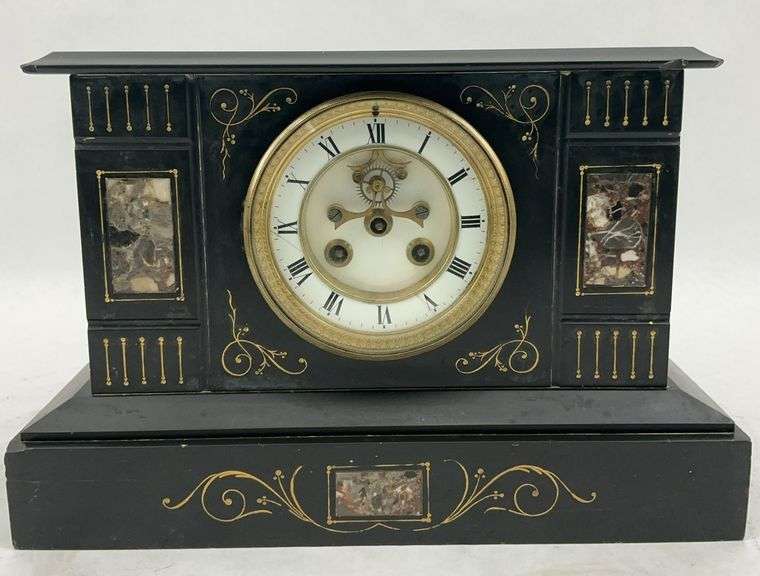 Marble Mantel Clock - For Parts or Repair image