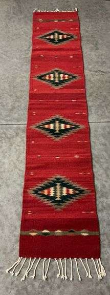 Red Woven Southwestern Style Rug image