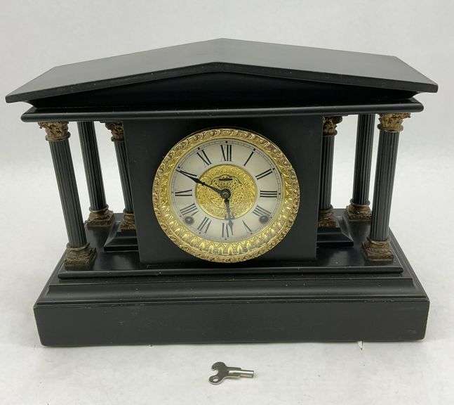 E. Ingraham Mantel Clock with Columns image
