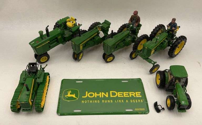 Collection of John Deere Farm Tractor Toys image