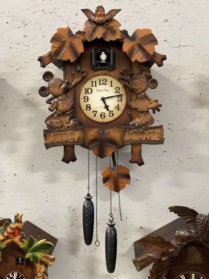 Disney Mickey & Minnie Cuckoo-Style Wall Clock image