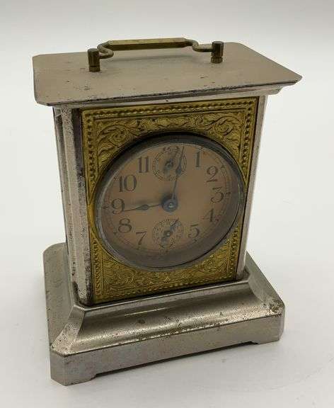 German Miniature Mantel Clock with Key image