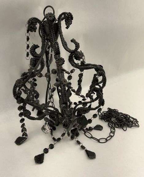 Black Beaded Chandelier image