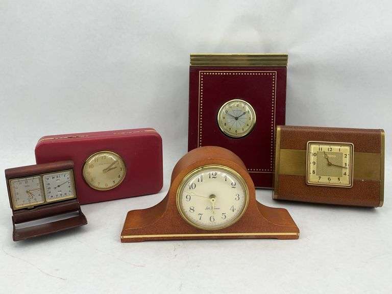 Group of Assorted Clocks: Seth Thomas Mantelette, Farrington, and More image