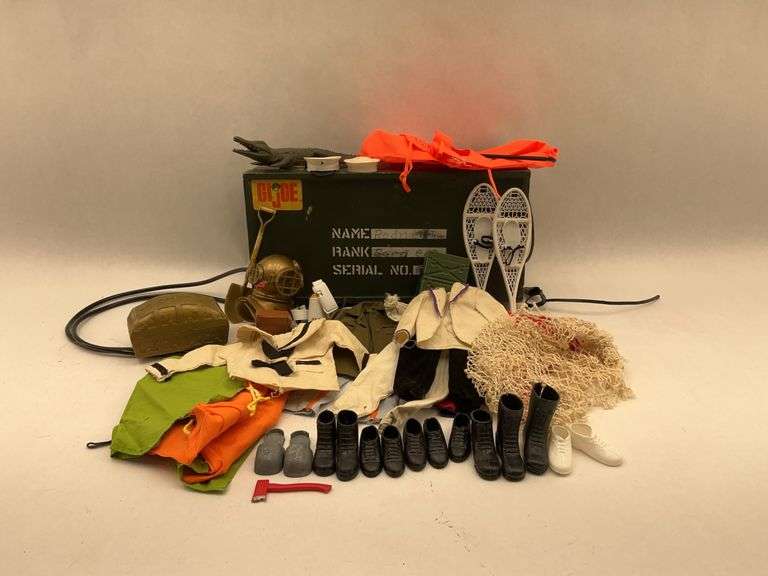 GI Joe Wooden Footlocker Box with Accessories & Outfits image