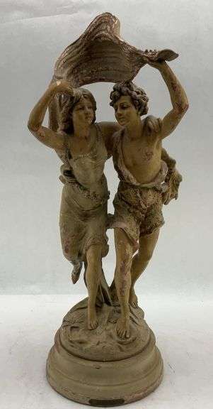 L'Orage Classical Figural Sculpture 10x28 image