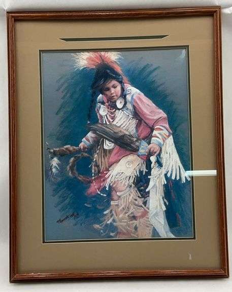 P. Conrad Framed Art Print - Native American Dancer - 154/575 image
