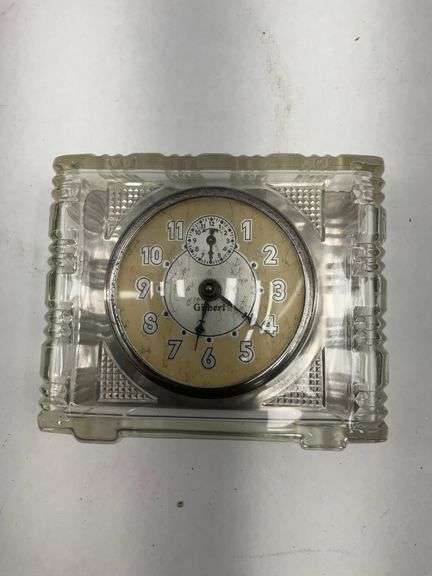 Gilbert Glass Cased Alarm Clock - Made in USA image