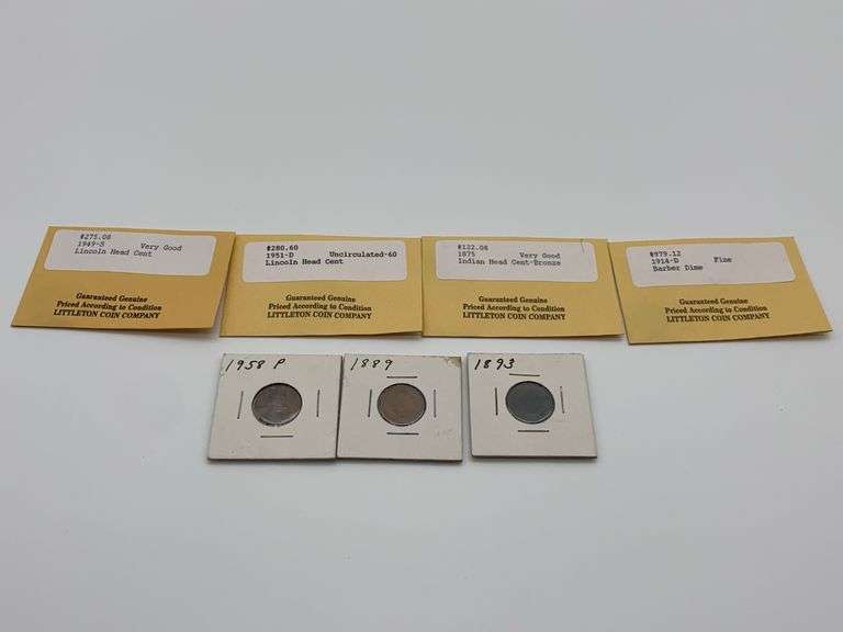 US Coin Collection: Indian Head Cents, Lincoln Head Cent, Barber Dime image