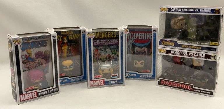 Funko Pop! Marvel Comic Covers and Movie Moments Bundle image