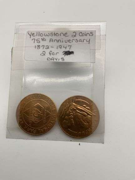 Yellowstone 75th Anniversary Tokens - Set of 2 image