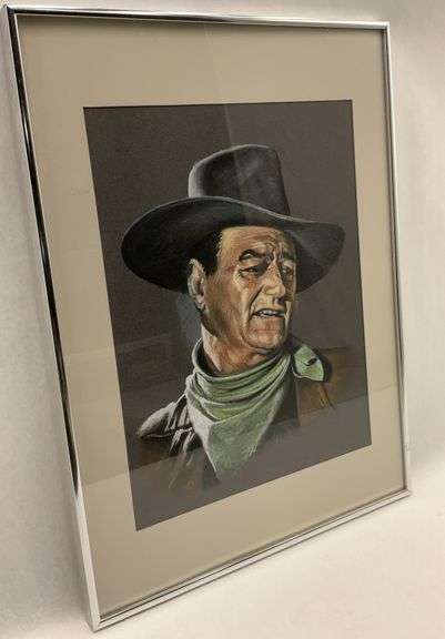Framed John Wayne Portrait image