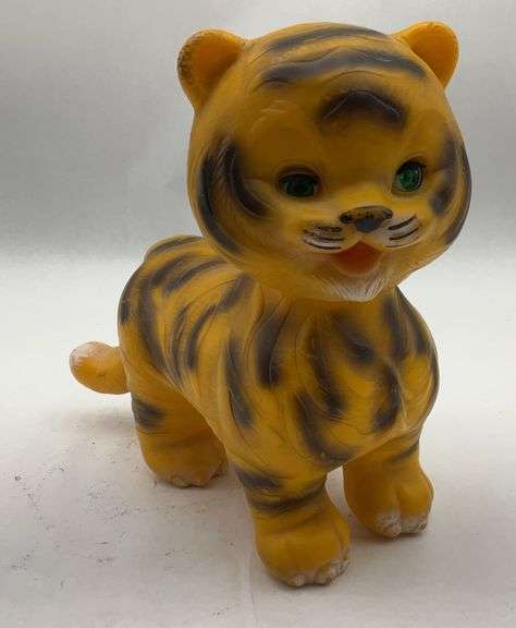 Vintage Hard Plastic Tiger Cub Figurine image