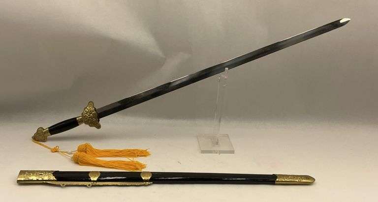 TianGuo Sword - Yongkang China - Dragon & Phoenix Etching - TG-1018 image