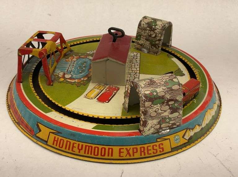Honeymoon Express Tin Wind Up Toy Train image