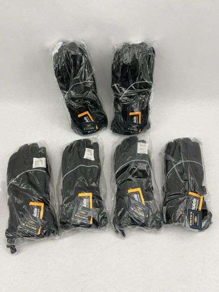 Lot of 7 Pairs of Smith's Workwear Insulated Gloves - Black image