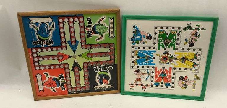 Two Framed Wahoo Board Games image