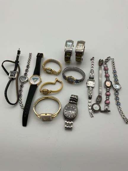 Mixed Lot of 14 Assorted Watches - Seiko, Gruen, Nine West & More image