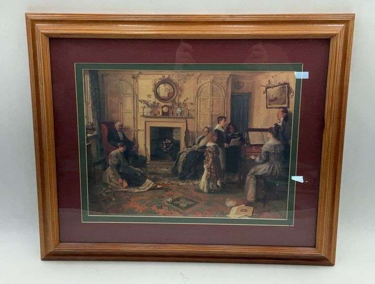 Framed "The Music Lesson" Print - 24x20 image