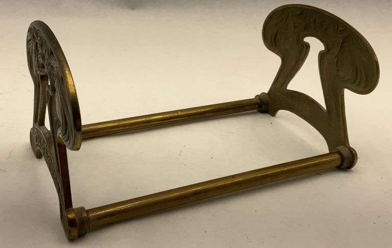 Art Nouveau Cast Bronze Expandable Bookrack image